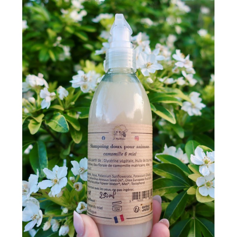 Shampoing doux d’origine naturelle pour animaux
