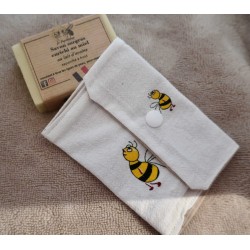 Pochette à savon lavable